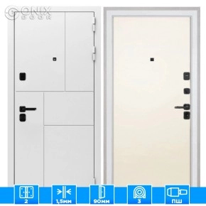 Входная дверь Спарта New White Гладкая панель Силк жасмин