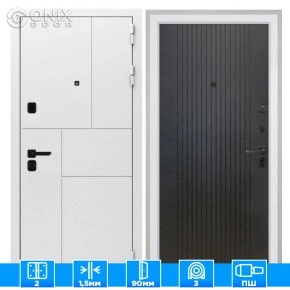 Входная дверь Спарта New White Лофт черный