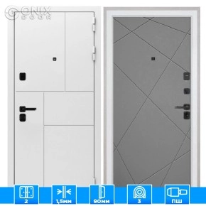 Входная дверь Спарта New White Лучи-Мграфит