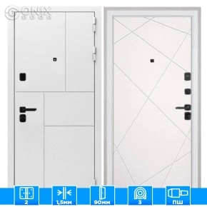 Входная дверь Спарта New White Лучи-М милк