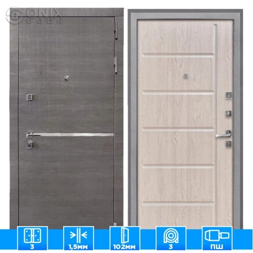 Входная дверь Вектор ФЛ-102 сосна белая