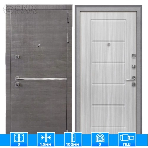 Входная дверь Вектор ФЛ-39 Сандал белый