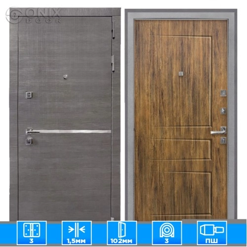 Входная дверь Вектор ФЛ-638М Дуб Американский