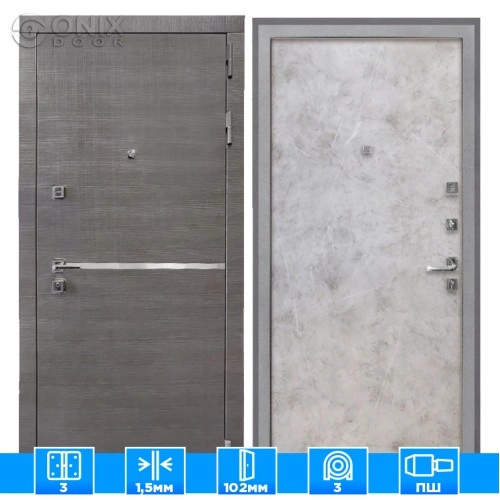 Входная дверь Вектор Мрамор светлый