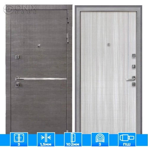 Входная дверь Вектор В-07 Сандал белый