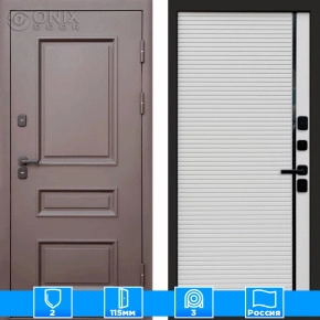 Входная дверь Престиж 124940 муар коричневый Porte White