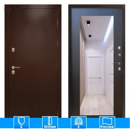 Входная дверь Престиж 125064 Зеркало триумф венге