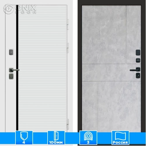 Входная дверь Престиж 125073 бетон светлый