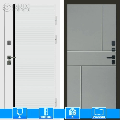 Входная дверь Престиж 125075 грей софт