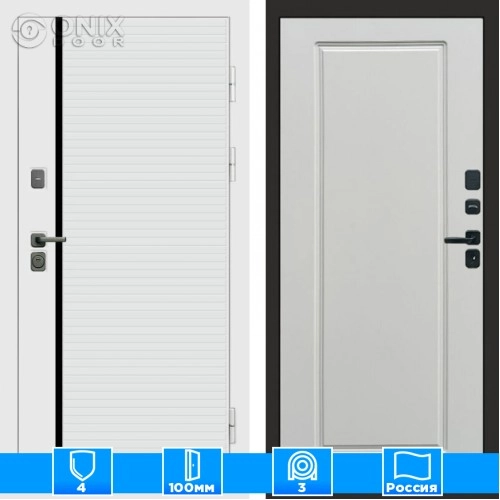 Входная дверь Престиж 125077 белый софт