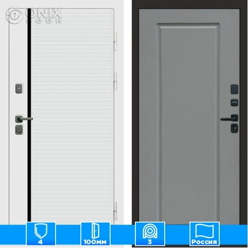 Входная дверь Престиж 125079 грей софт