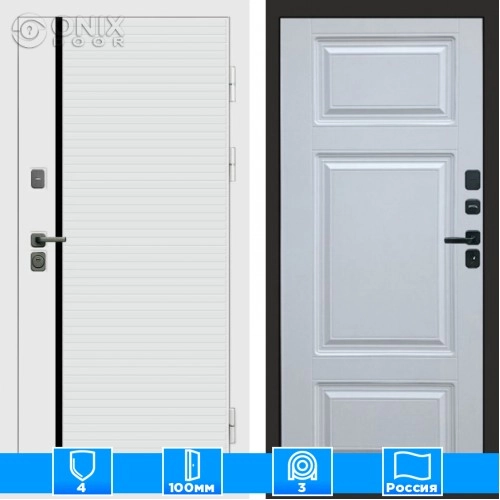 Входная дверь Престиж 125086 белый софт