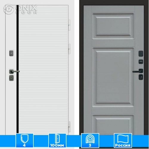 Входная дверь Престиж 125088 грей софт