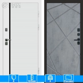 Входная дверь Престиж 125093 бетон темный