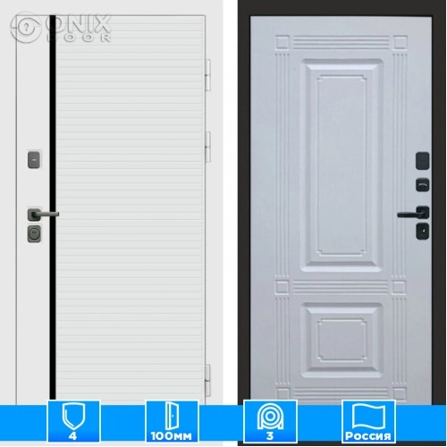 Входная дверь Престиж 125094 белый софт