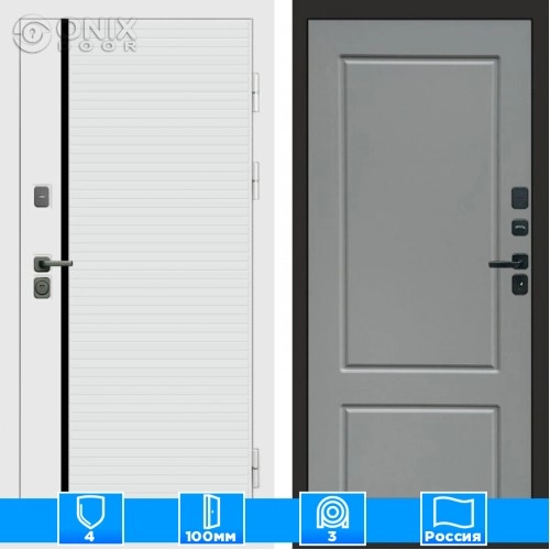 Входная дверь Престиж 125098 грей софт