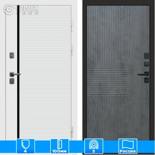 Входная дверь Престиж 125101 бетон темный