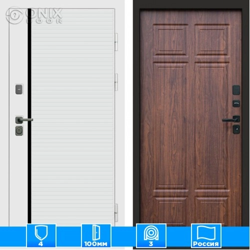 Входная дверь Престиж 125106 Орех премиум