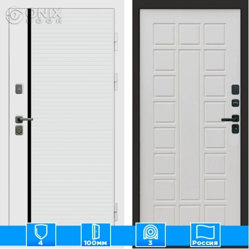 Входная дверь Престиж 125113 бежевый матовый