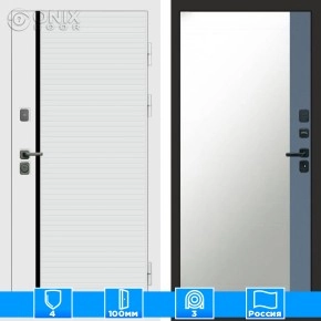 Входная дверь Престиж 125127 Зеркало фацет грей софт