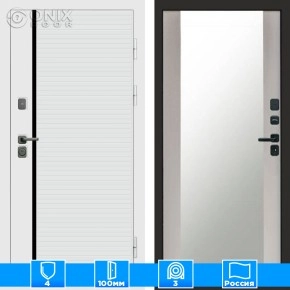 Входная дверь Престиж 125129 Зеркало лиственница