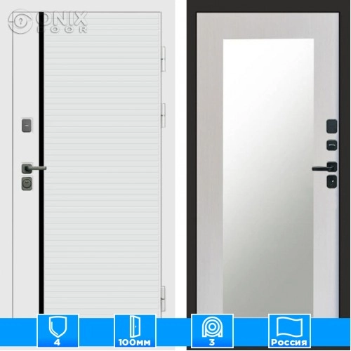 Входная дверь Престиж 125134 Зеркало триумф лиственница