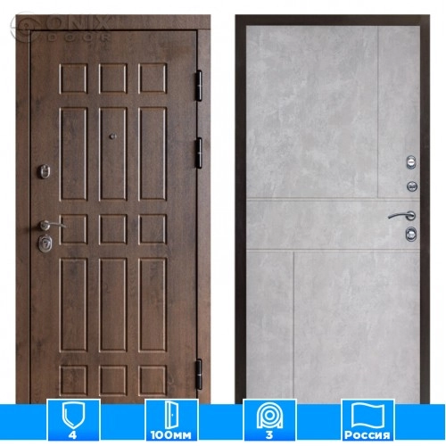 Входная дверь Престиж 125141 бетон светлый