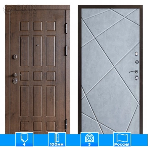 Входная дверь Престиж 125150 бетон светлый