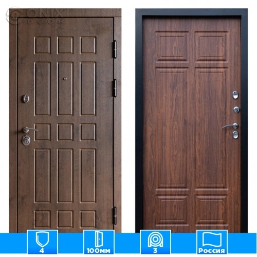 Входная дверь Престиж 125152 Орех премиум