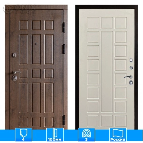 Входная дверь Престиж 125155 бежевый матовый