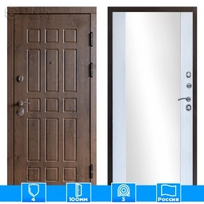 Входная дверь Престиж 125162 Зеркало белый софт