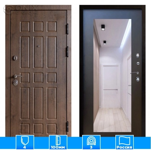 Входная дверь Престиж 125169 Зеркало триумф венге