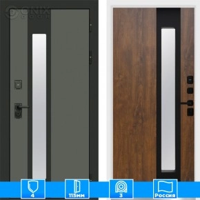 Входная дверь Престиж 125174 Графит Дуб Белый короб изнутри