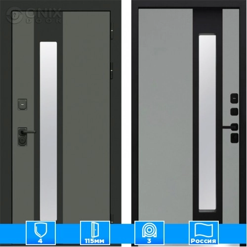 Входная дверь Престиж 125176 Графит грей soft