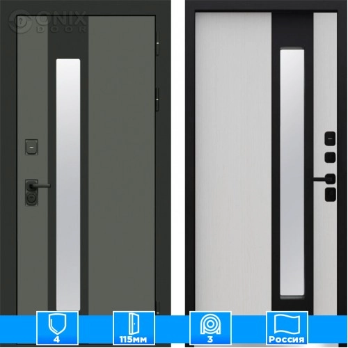 Входная дверь Престиж 125179 Графит Лиственница