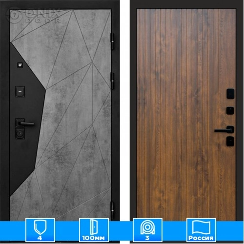 Входная дверь Престиж 125190 бетон Flat дуб