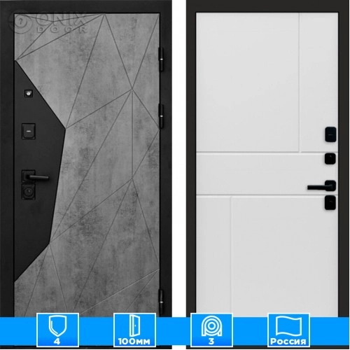 Входная дверь Престиж 125192 бетон белый