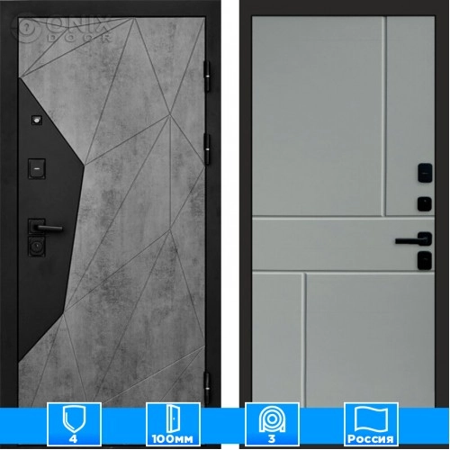 Входная дверь Престиж 125195 бетон серый софт