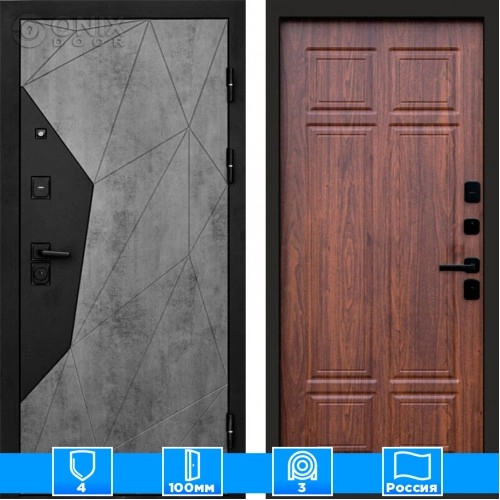 Входная дверь Престиж 125226 бетон Орех премиум