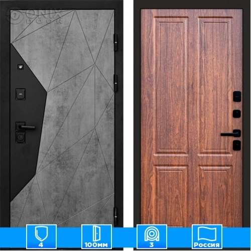 Входная дверь Престиж 125227 бетон Орех стандарт