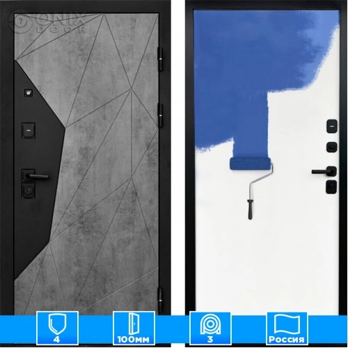 Входная дверь Престиж 125228 бетон под покраску