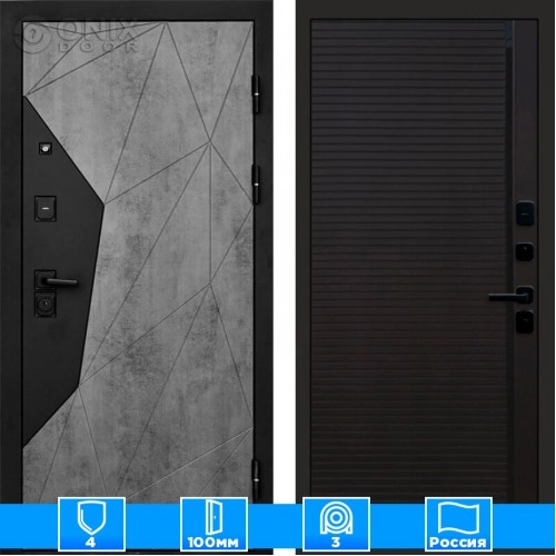 Входная дверь Престиж 125229 бетон porte black