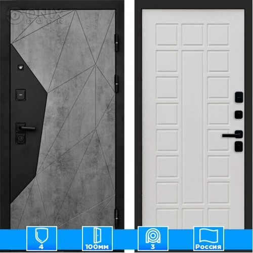 Входная дверь Престиж 125234 бетон бежевый матовый