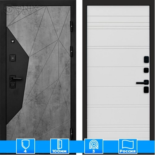 Входная дверь Престиж 125241 бетон white line