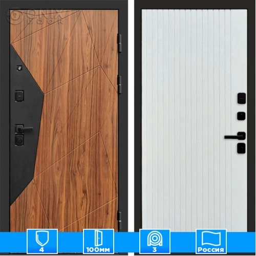 Входная дверь Престиж 125257 Flat белый софт