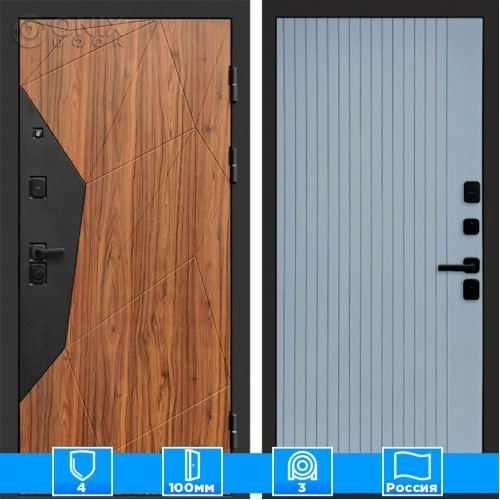 Входная дверь Престиж 125260 Flat грей софт