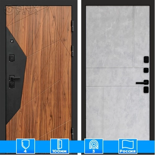 Входная дверь Престиж 125262 бетон светлый