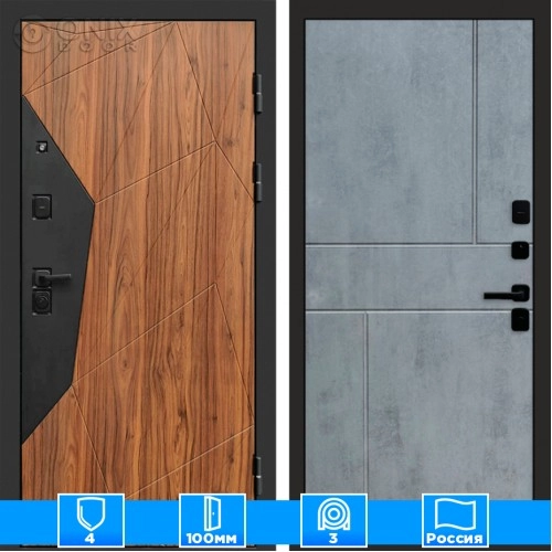 Входная дверь Престиж 125263 бетон темный