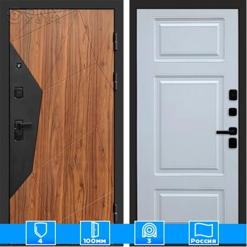 Входная дверь Престиж 125275 белый софт