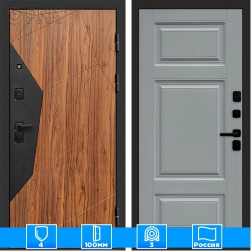 Входная дверь Престиж 125277 грей софт